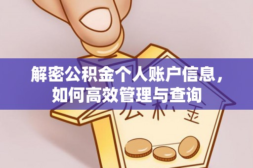 龙口解密公积金个人账户信息，如何高效管理与查询