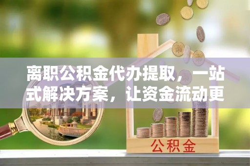 龙口离职公积金代办提取，一站式解决方案，让资金流动更便捷
