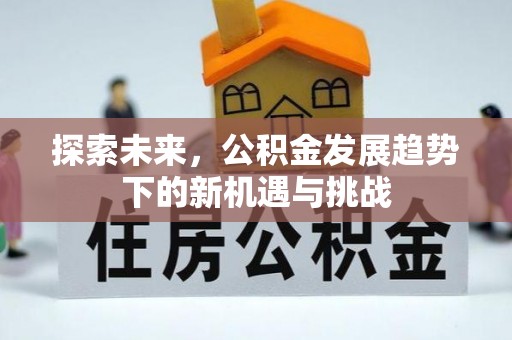 龙口探索未来，公积金发展趋势下的新机遇与挑战